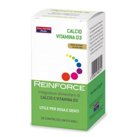 Vital Factors Reinforce Calcio + Vitamina D3 30 Compresse Masticabili