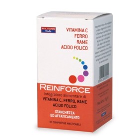 Vital Factors Reinforce Ferro + Rame + Vitamina C 30 Compresse Masticabili