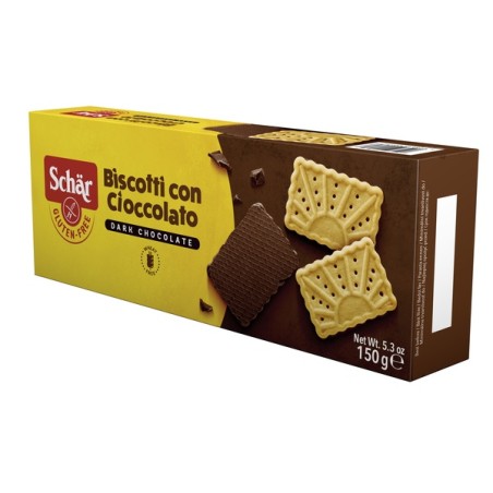 Schar Biscotto Con Cioccolato Dark Chocolate 150 G