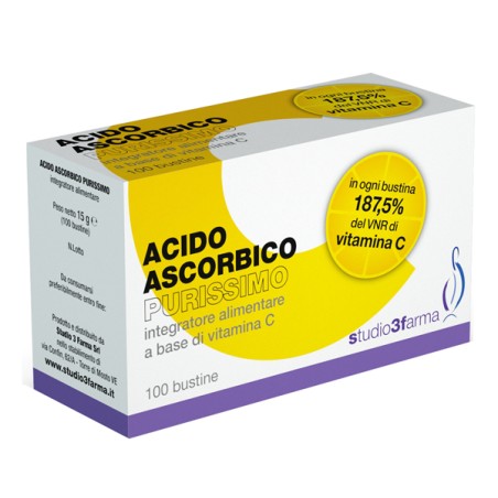 Studio 3 Farma Acido Ascorbico 100 Bustine Studio 3 Farma Acido Ascorbico 100 Bustine