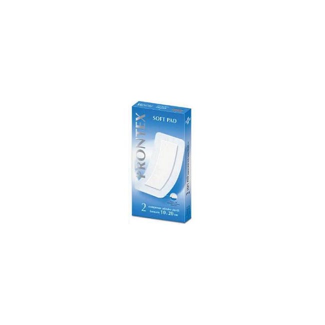 Safety Garza Compressa Prontex Soft Pad Autoadesiva 10x20cm 2 Pezzi