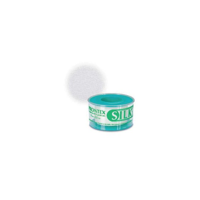 Safety Cerotto Rocchetto Prontex Silk Seta 2,5x500 Cm Safety Cerotto Rocchetto Prontex Silk Seta 2,5x500 Cm