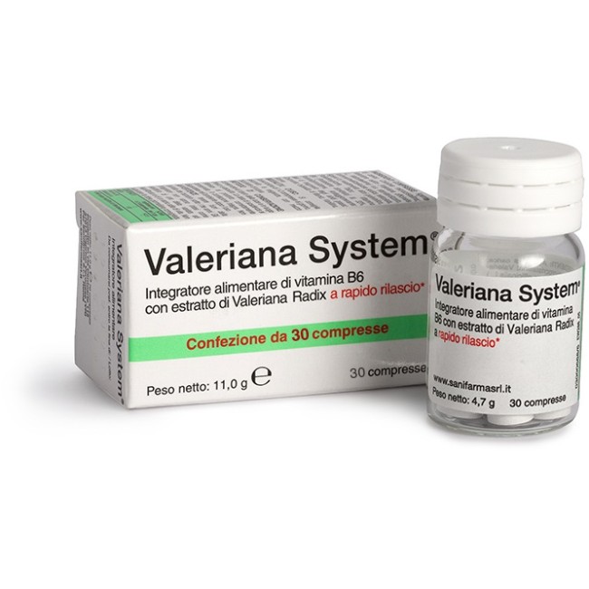 Sanifarma Valeriana System 30 Compresse Sanifarma Valeriana System 30 Compresse