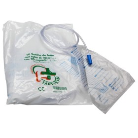 Farvisan Sacca Per Urina Letto Monouso Non Sterile 2000 Ml Tubo 90 Cmvalvola Antireflusso Senza Rubinetto Di Scarico