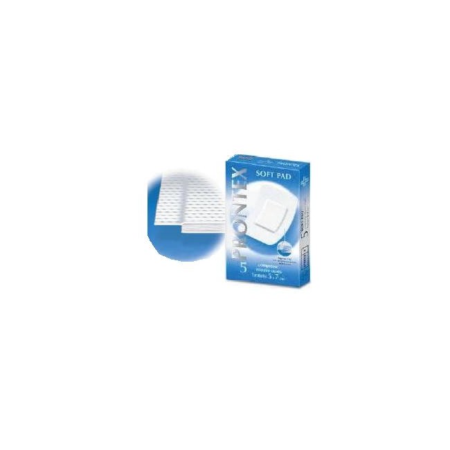 Safety Garza Prontex Soft Pad Compressa 5x7 Cm 5 Pezzi