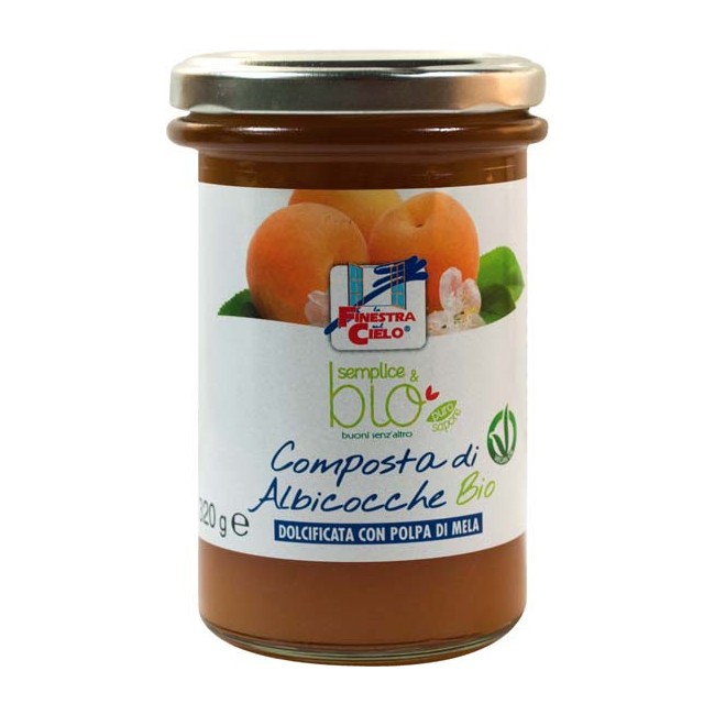 Semplice&bio Composta Di Albicocca Con Polpa Di Mela Bio 320 G Semplice&bio Composta Di Albicocca Con Polpa Di Mela Bio 320 G