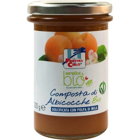 Semplice&bio Composta Di Albicocca Con Polpa Di Mela Bio 320 G Semplice&bio Composta Di Albicocca Con Polpa Di Mela Bio 320 G