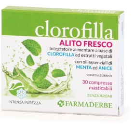 Farmaderbe Clorofilla Breath Purifing 30 Compresse Masticabili