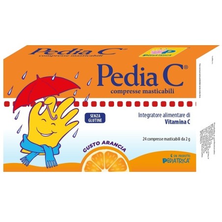 Pediatrica Pedia C Arancia 24 Compresse Masticabili