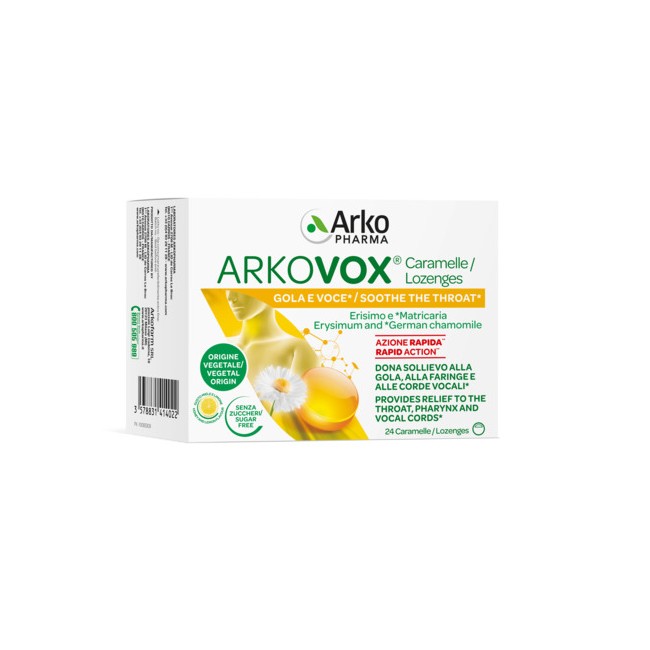Arkopharma Arkovox Miele/limone 24 Caramelle Arkopharma Arkovox Miele/limone 24 Caramelle