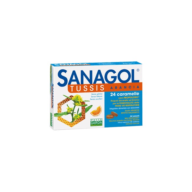 Named Sanagol Tussis Arancia 24 Caramelle