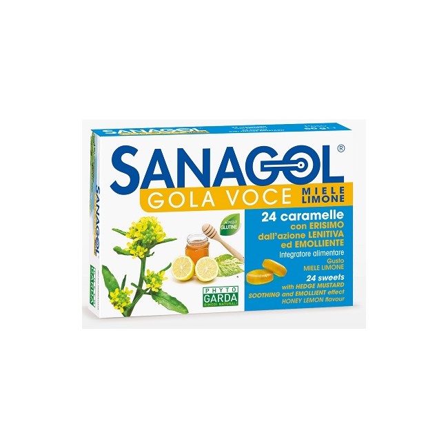 Named Sanagol Gola Voce Miele Limone 24 Caramelle