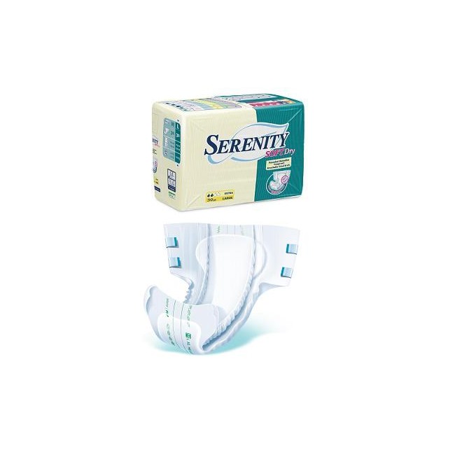 Pannolone Per Incontinenza Serenity Softdry Formato Extra Taglia Medium 30 Pezzi Pannolone Per Incontinenza Serenity Softdry Formato Extra Taglia Medium 30 Pezzi