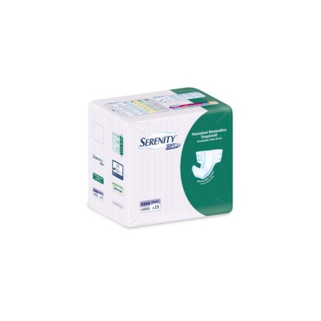 Pannolone Per Incontinenza A Mutandina Serenity Softdry Maxi Large 15 Pezzi Pannolone Per Incontinenza A Mutandina Serenity Softdry Maxi Large 15 Pezzi