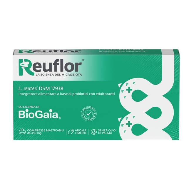 Italchimici Reuflor 10 Compresse Masticabili Aroma Limone