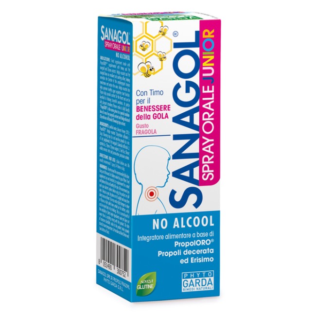 Named Sanagol Spray Junior Propoli Fragola 20 Ml