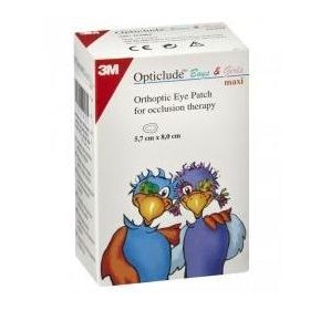 3m Cerotto Oculare Colorato Maxi 5,7x8cm Cf 30 Pezzi