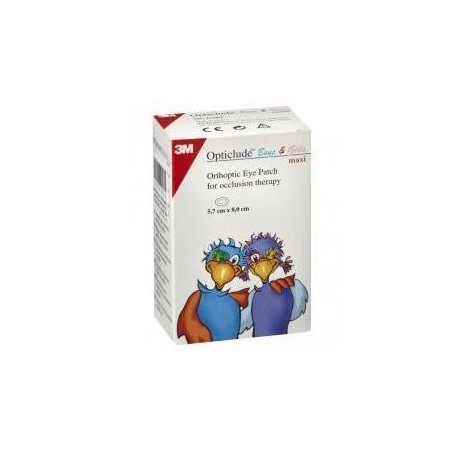 3m Cerotto Oculare Colorato Maxi 5,7x8cm Cf 30 Pezzi