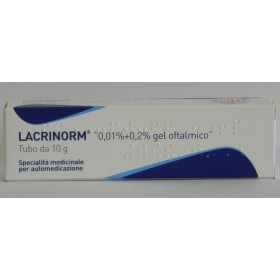 Lacrinorm  0,01% + 0,2% gel oftalmico tubo 10 g