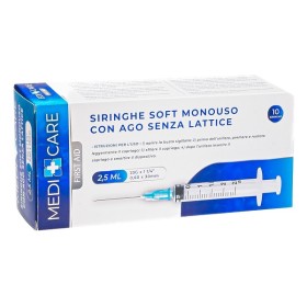 Gammadis Farmaceutici Siringa Soft Capacita' 2,5ml Ago Gauge 23 Confezione 10 Pezzi Gammadis