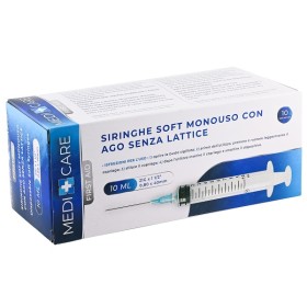 Gammadis Farmaceutici Siringa Soft Capacita' 10ml Ago Gauge 21 Confezione 10 Pezzi Gammadis