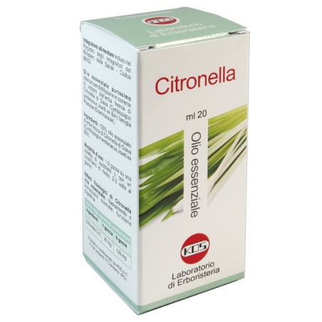 Kos Citronella Olio Essenziale 20 Ml Kos Citronella Olio Essenziale 20 Ml
