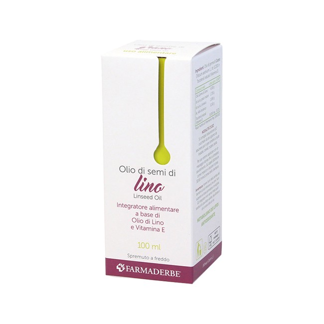 Farmaderbe Olio Alimentare Lino Semi 100 Ml