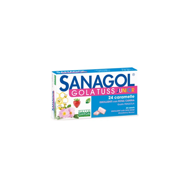 Named Sanagol Gola Tuss Junior Fragola 24 Caramelle