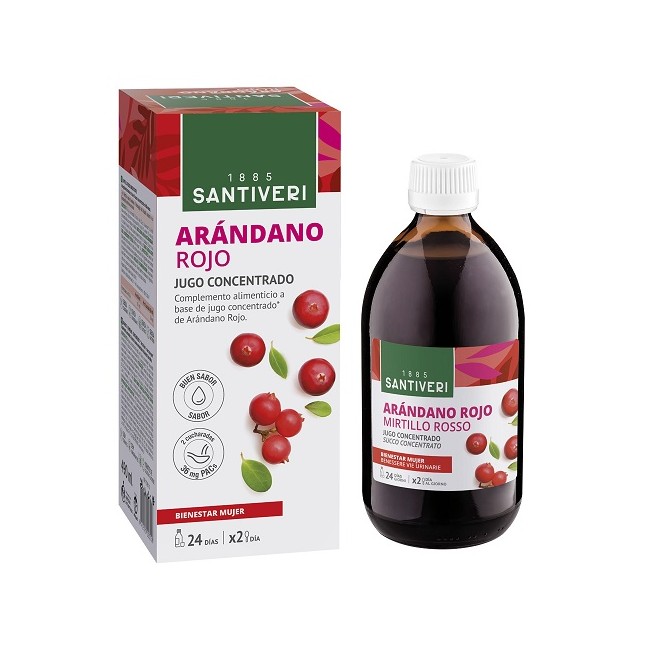 Santiveri Mirtillo Rosso Succo Concentrato 490 Ml