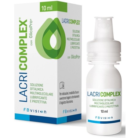 Lacricomplex soluzione oftalmica multimolecolare lubrificante protettiva 10 ml Lacricomplex soluzione oftalmica multimolecolare lubrificante protettiva 10 ml