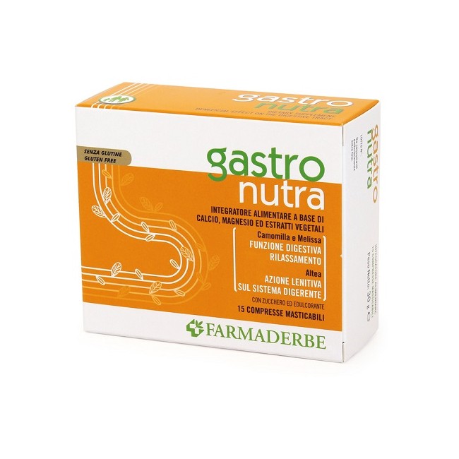 Farmaderbe Gastro Nutra 15 Compresse Masticabili Farmaderbe Gastro Nutra 15 Compresse Masticabili