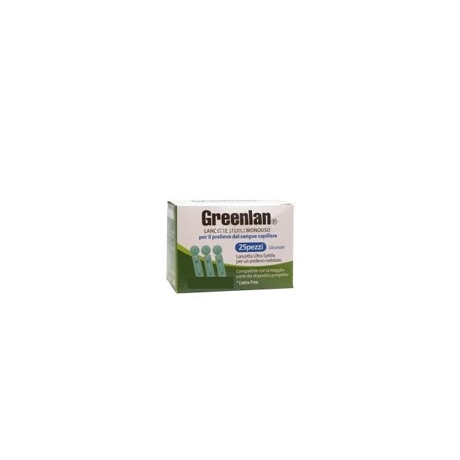 Svas Biosana Lancette Pungidito Greenlan 25 Pezzi Svas Biosana Lancette Pungidito Greenlan 25 Pezzi