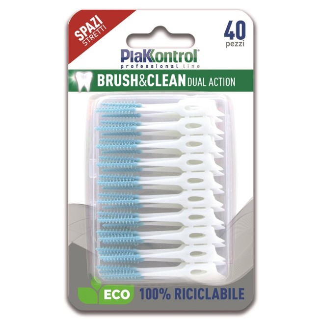 Ideco Plakkontrol Brush & Clean Scovolini Spazi Stretti 40 Pezzi