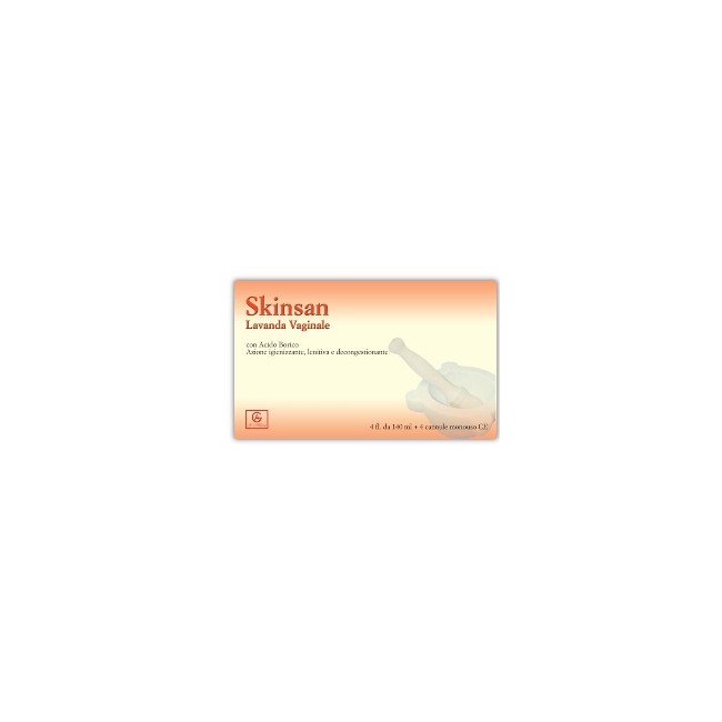 Skinsan Lavanda Vaginale 4 Flaconi 140 Ml + 4 Cannule Vaginali Monouso In Blister Skinsan Lavanda Vaginale 4 Flaconi 140 Ml + 4 Cannule Vaginali Monouso In Blister
