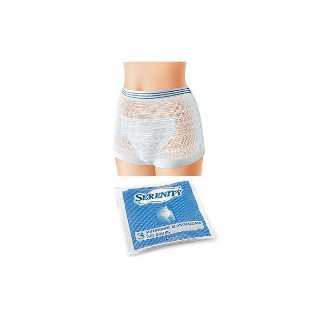 Mutandina Elasticizzata A Rete Serenity Classic Extra Large 3 Pezzi Mutandina Elasticizzata A Rete Serenity Classic Extra Large 3 Pezzi
