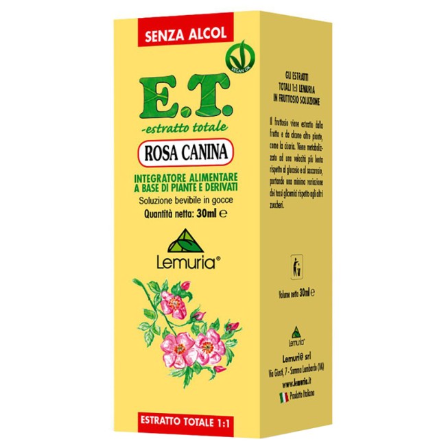 Lemuria Et Estratto Totale Rosa Canina 30 Ml Senza Alcol