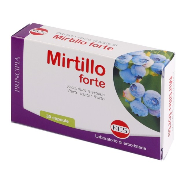 Kos Mirtillo Forte Estratto Secco Titolato 30 Capsule Kos Mirtillo Forte Estratto Secco Titolato 30 Capsule