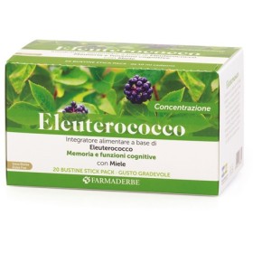 Farmaderbe Eleuterococco 20 Stick Da 10 Ml