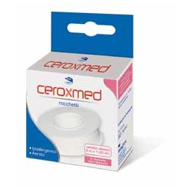 Nova Argentia Cerotto Adesivo In Rocchetto Ceroxmed In Tessuto Non Tessuto Aerato Ipoallergenico Bianco 500x1,25 Cm 1 Pezzo