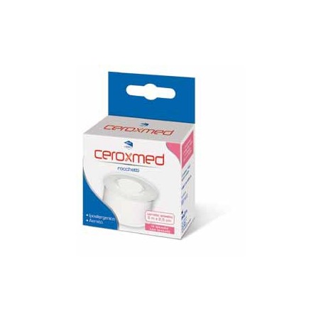 Nova Argentia Cerotto Adesivo In Rocchetto Ceroxmed In Tessuto Non Tessuto Aerato Ipoallergenico Bianco 500x2,5 Cm 1 Pezzo