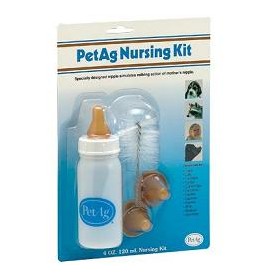 Chifa Nursing Kit Biberon Da 120ml Per Animali + Tettarelle Di Varie Misure + Scovolino Per Pulizia