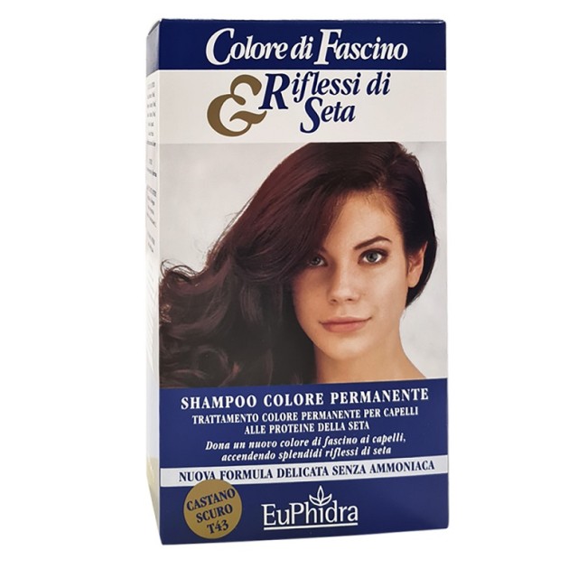 Zeta Farmaceutici Euphidra Colore Di Fascino & Riflessi Di Seta Shampoo Color Permanente 43 Castano Scuro 120 Ml Zeta Farmaceutici Euphidra Colore Di Fascino & Riflessi Di Seta Shampoo Color Permanente 43 Castano Scuro 120 Ml