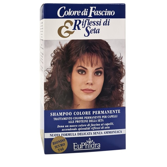 Zeta Farmaceutici Euphidra Colore Di Fascino & Riflessi Di Seta Shampoo Colore Permanente 46 Biondo Scuro 120 Ml Zeta Farmaceutici Euphidra Colore Di Fascino & Riflessi Di Seta Shampoo Colore Permanente 46 Biondo Scuro 120 Ml