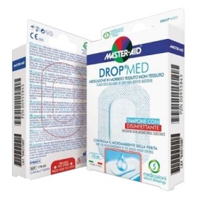 Pietrasanta Pharma Medicazione Compressa Autoadesiva Dermoattiva Ipoallergenica Aerata Master-aid Drop Med 10x12 5 Pezzi
