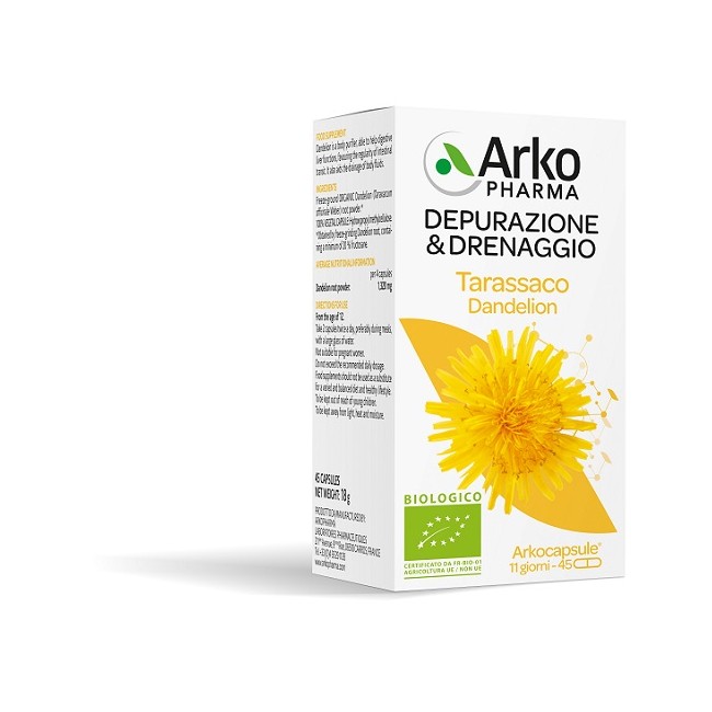 Arkopharma Arko Capsule Tarassaco Bio 45 Capsule Arkopharma Arko Capsule Tarassaco Bio 45 Capsule