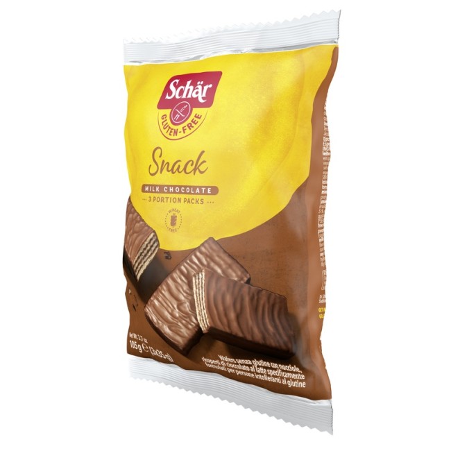 Schar Snack Con Cioccolato Al Latte E Nocciole 3 Wafer X 35 G Schar Snack Con Cioccolato Al Latte E Nocciole 3 Wafer X 35 G