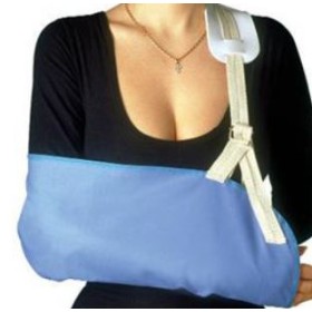 Albo Land Reggibraccio Economy Sostiene Il Braccio Traumatizzato O Ingessato, In Cotone 100% Regolabile In Altezza Misura Media