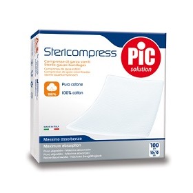 Pikdare Garza Compressa Idrofila Pic 10x10cm 4 Strati 2 Buste 25 Pezzi Fustella