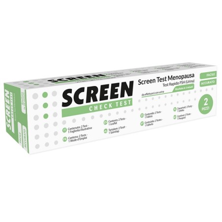 Screen Italia Screen Test Rapido Fsh/menopausa Urina 2 Pezzi Screen Italia Screen Test Rapido Fsh/menopausa Urina 2 Pezzi