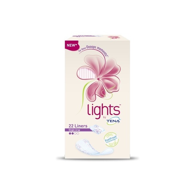 Lights by tena normal ripiegati 22 pezzi Lights by tena normal ripiegati 22 pezzi